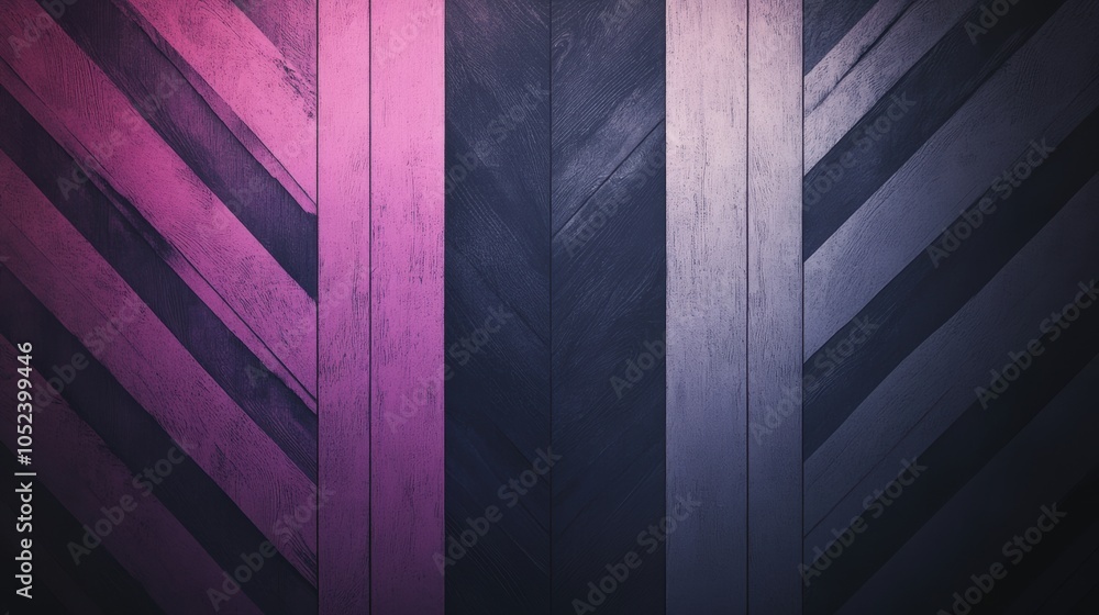 Poster symmetrical chevron stripe background, alternating light and dark tones, dynamic visual appeal, perf