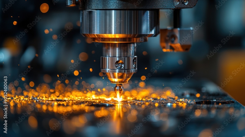 Poster operator programming a cnc milling machine, showcasing the blend of traditional machining skills and