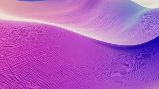 Gradual shift of purple sand dunes under soft lighting, creating a dreamy gradient effect. video