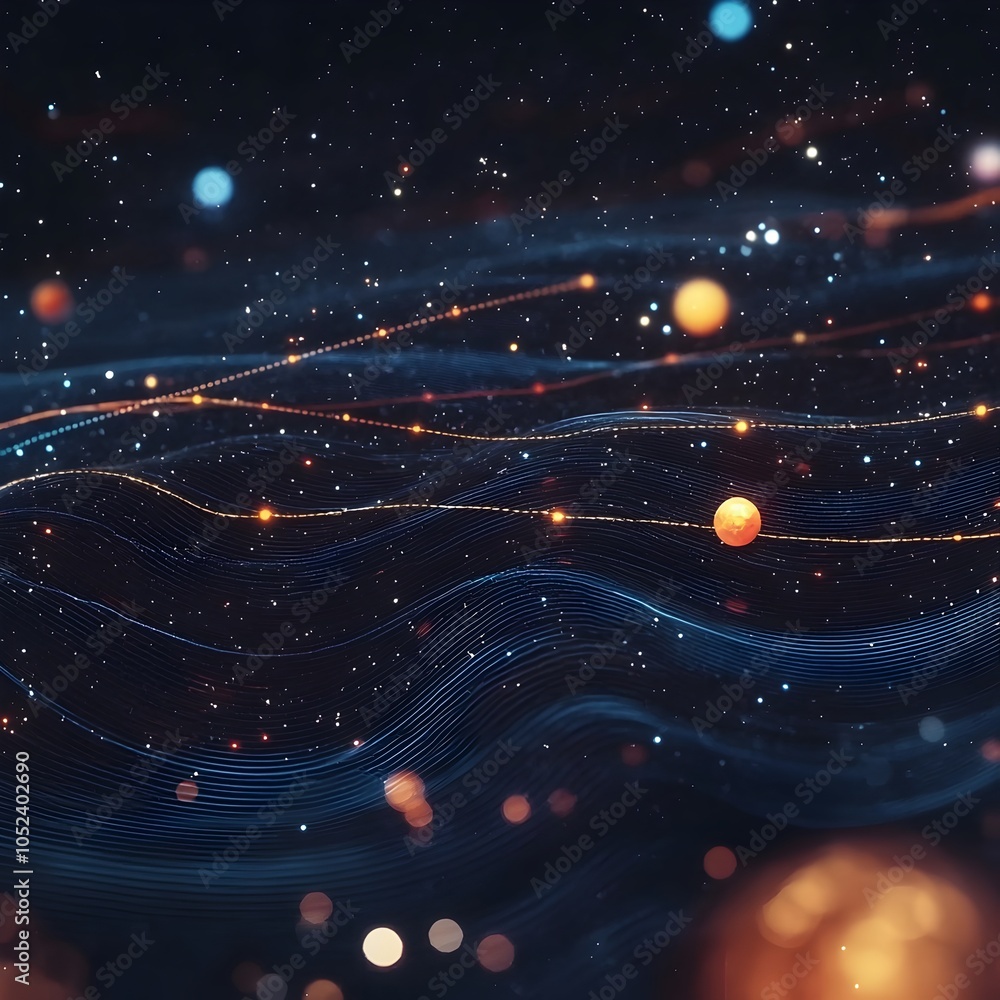 Poster cosmic scatterplot a galactic visualization of statistical data