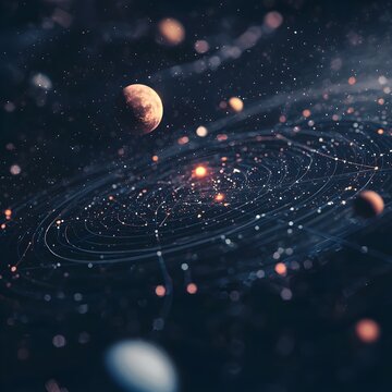 Cosmic Scatterplot Visualizing Data Through the Vastness of the Universe