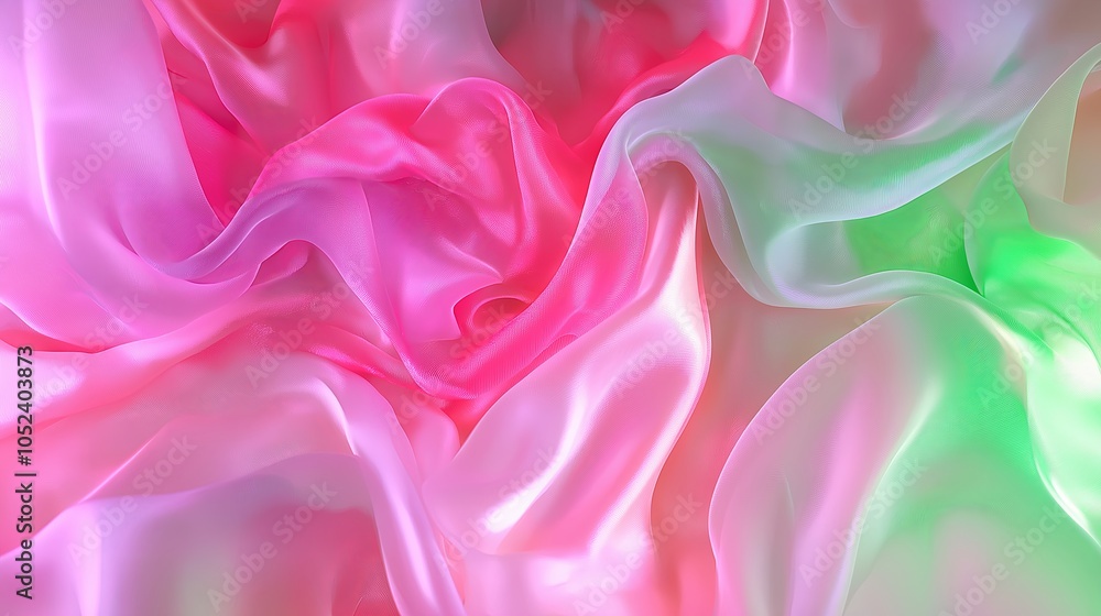 Poster a gentle gradient that shifts from soft pink to mint green, with a subtle blur blending the colors s