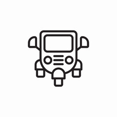 old trishaw icon sign vector