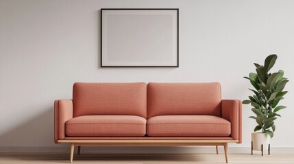 Stylish Modern Sofa in Minimalist Living Room