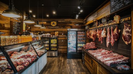 Fresh Beef Cuts in a Premium Butcher Shop