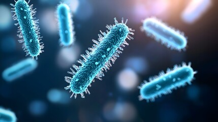 Fototapeta premium Pathogen Containment Operations in Action - Escalating Clinical Hazards and Biological Defense Measures Against Toxic Microorganism Spread