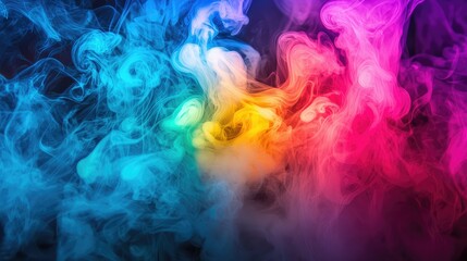 Fototapeta premium Abstract Light Fog with Vibrant Color Blending