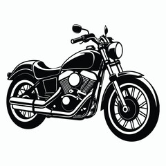 Obraz premium harley davidson on white background