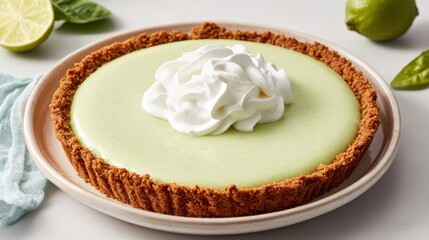 Creamy Key Lime Pie with Whipped Topping