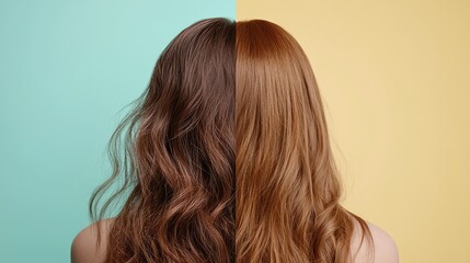 Fototapeta premium Hair Loss Treatment Advertisement Mockup