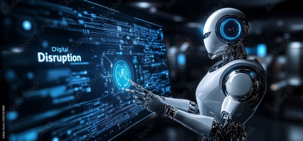 Poster digital disruption is reshaping traditional business models and practices.