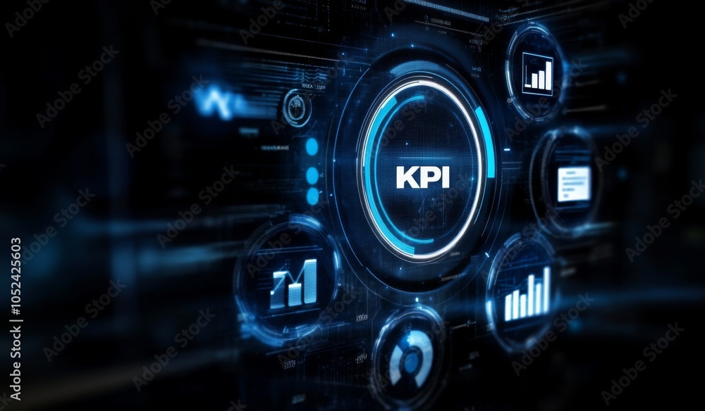 Poster understanding the concept of kpis in business performance analysis.