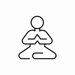 spiritual balance icon sign vector