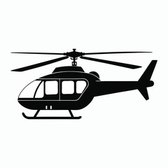 silhouette vector helicopter