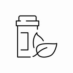 natural homeopathy vitamin icon sign vector
