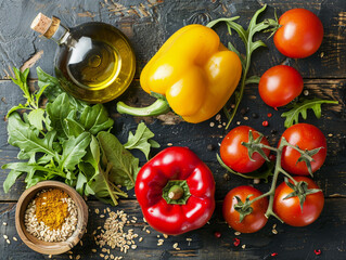 Fresh Ingredients for a Healthy Mediterranean Meal