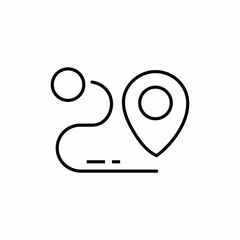 road map icon sign vector