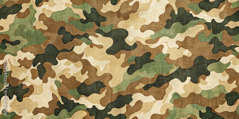 Poster modern minimalist camouflage pattern for backgrounds and textiles