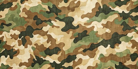Modern Minimalist Camouflage Pattern for Backgrounds and Textiles