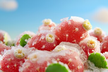 Austin Texas. Cactus covered in ice. Freezing rain. A natural disaster.