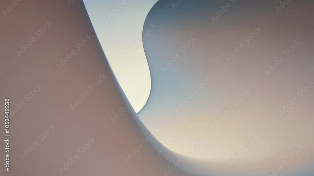 Aufkleber rounded forms merging with gradient reflections