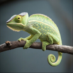 Fototapeta premium Chameleon Isolated