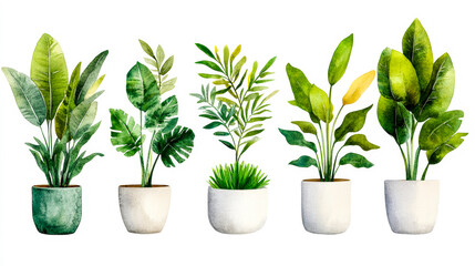 Obraz premium Vibrant Indoor Plants Collection 