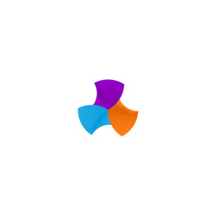 Abstract Colorful Triangular Logo 