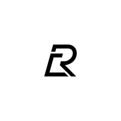 Modern Minimalist Initial Letter Logo R 
