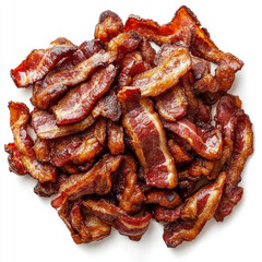 Fried Bacon Isolated