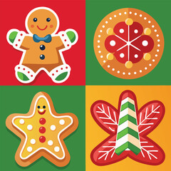 Christmas holiday elements vector set
