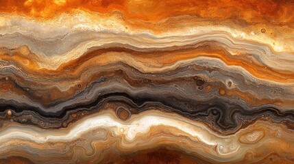 Fototapeta premium Abstract background with wavy lines and brown, beige, and grey colors.