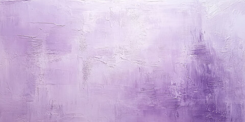 Obraz premium Background of a soft lavender-painted concrete wall, featuring gentle brush strokes and a textured finish, perfect for creating a calming and elegant design