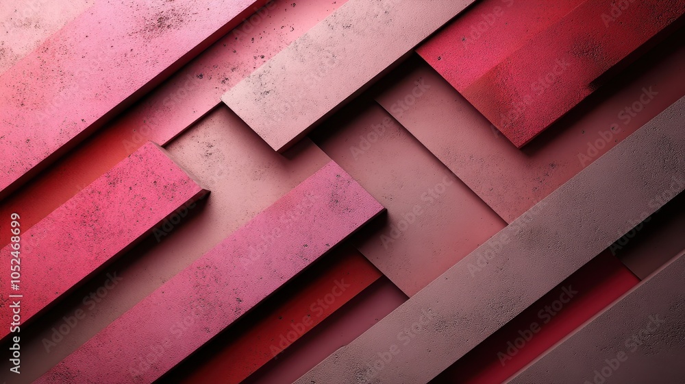 Aufkleber a series of bold pink layered textures create an arresting abstract design, offering a sense of dept