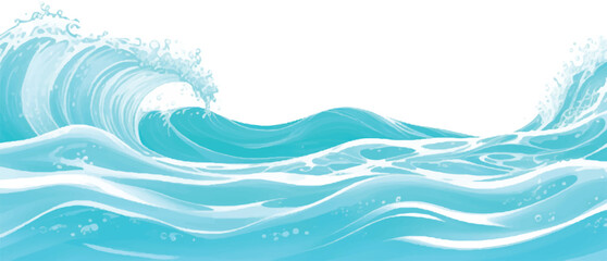Transparent abstract soft blue and green abstract water color ocean wave texture background. Banner Graphic Resource as background for ocean wave and water wave abstract graphics	