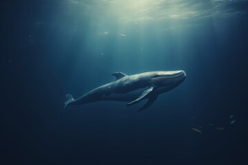 Fototapeta premium Whale outdoors animal mammal.