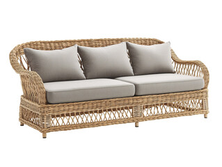 a couch with cushions on it