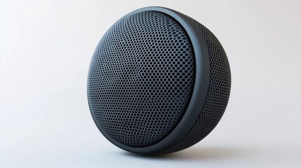 Portable speaker with a matte finish, isolated on a white background, focusing on sound quality and modern design.