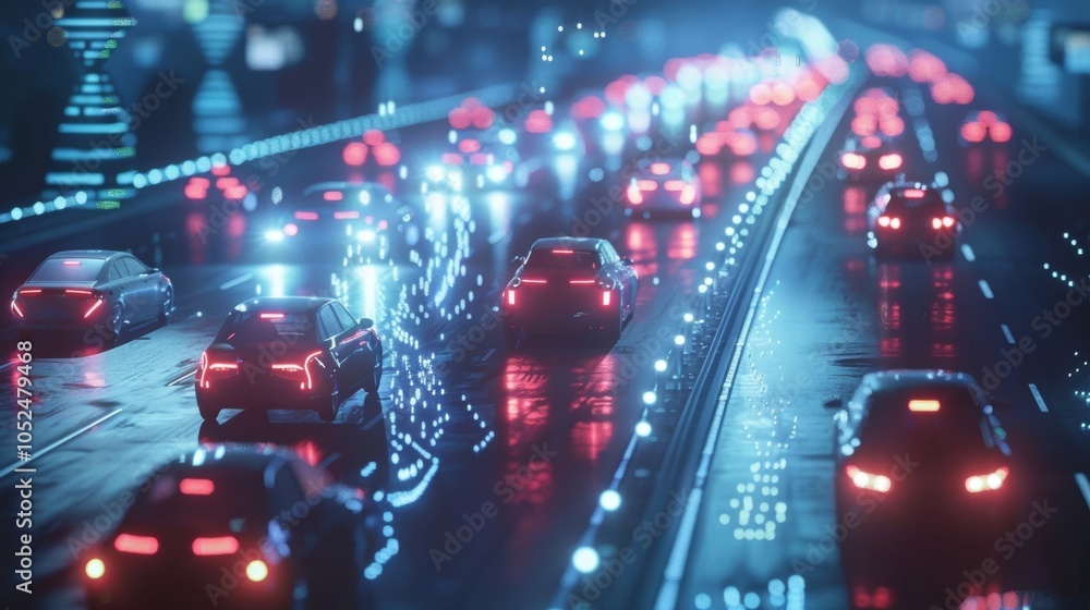 Poster realtime data collected by 5g sensors allows for more accurate traffic predictions allowing planners