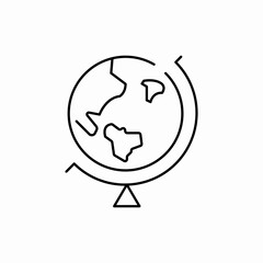 education globe icon sign vector