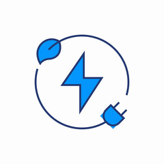 sustainable energy icon sign vector