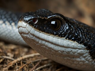 Fototapeta premium Close-up of a cave rat snake.