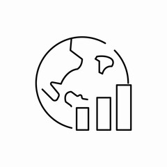 world financial icon sign vector