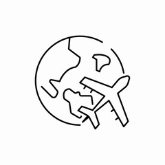 worldwide delivery icon sign vector