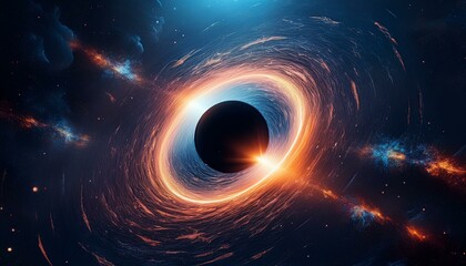 Huge Black Hole in the deep space.