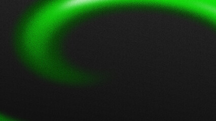 abstract green gradient with soft, blurred shapes on a black background, combined with a textured grain overlay and glitchy noise effect for a digital aesthetic. Suitable for banners or poster design.