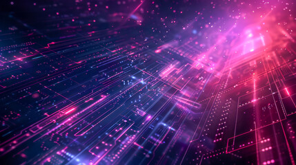 Digital background, can be used in the description of network abilities, technological processes, digital storages, science, education