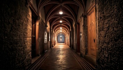 Fototapeta premium hallway, haunted house