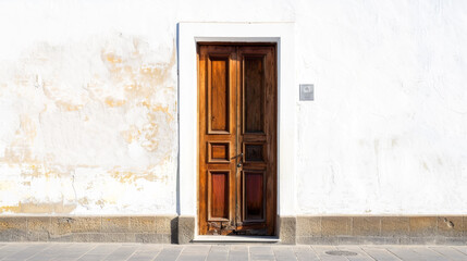 Door isolate with white background