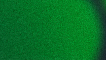 Fototapeta premium Blurry green gradient background blending abstract shapes on black, with a grainy texture and digital glitch overlay, creating a motion blur effect. Versatile for web or poster design.